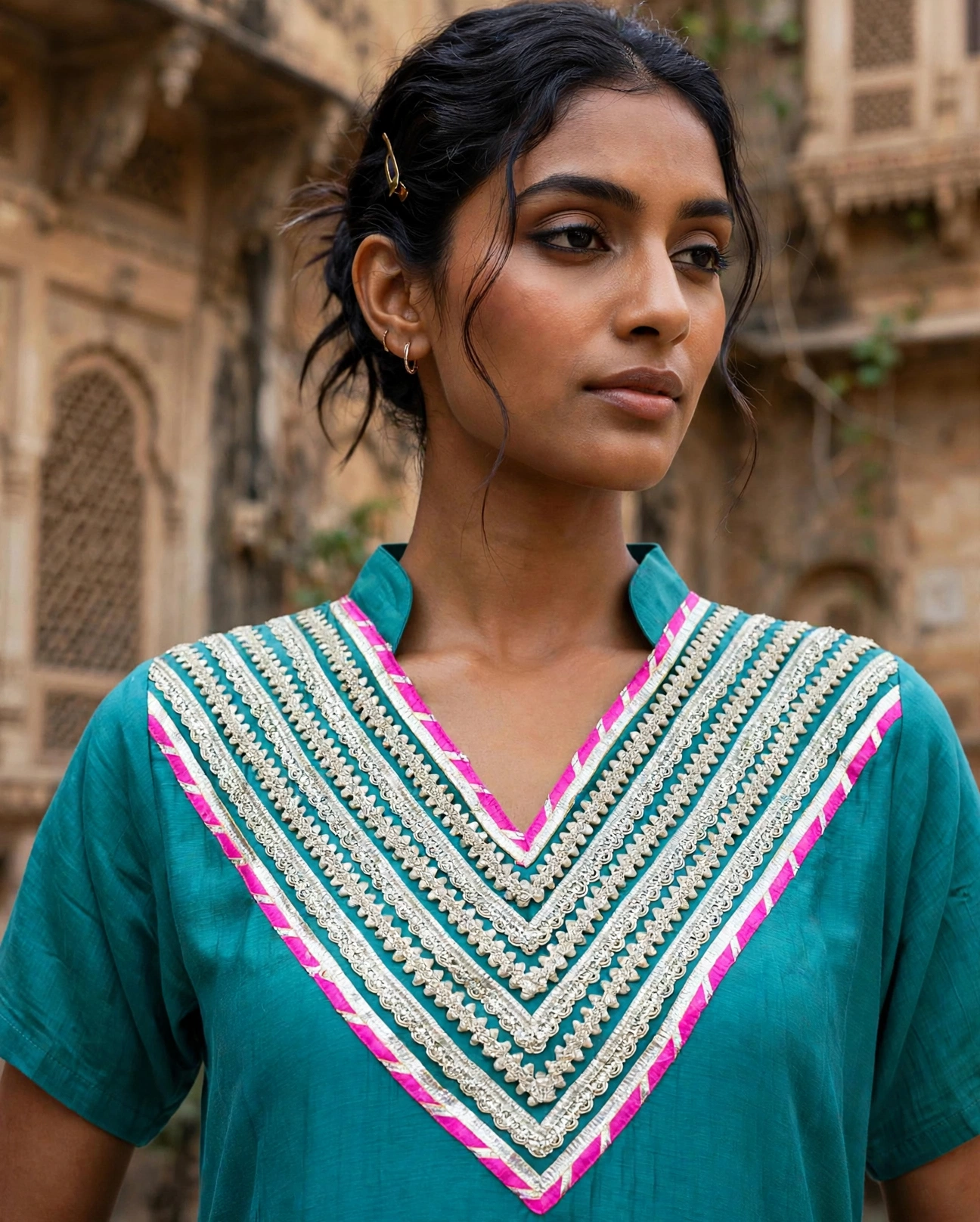 Pure Viscos  Mul Chandery Suit with Santoon Bottom